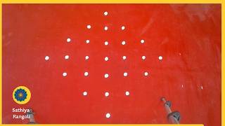 7x1 seq 608 | நவராத்திரி சிறப்பு கோலம் | Navaratri Special Kolam | Easy Kolam