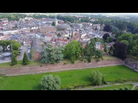 French Town Drone Flight