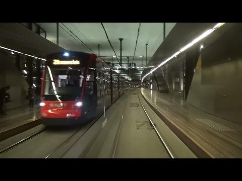 Tramtunnel Grote Marktstraat Den Haag vanuit de HTM Siemens Avenio 5015