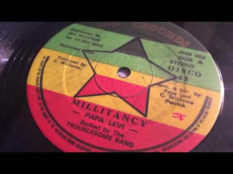Papa levi - Millitancy + Version - Jah Records