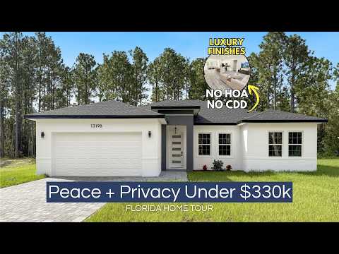 Ocala, Fl. New Construction Home Under $330K  | No HOA/CDD (Peaceful + Private)