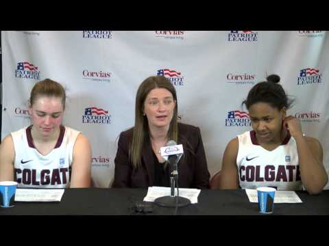 First Round Patriot League Tournament Press Conference Colgate vs  BU