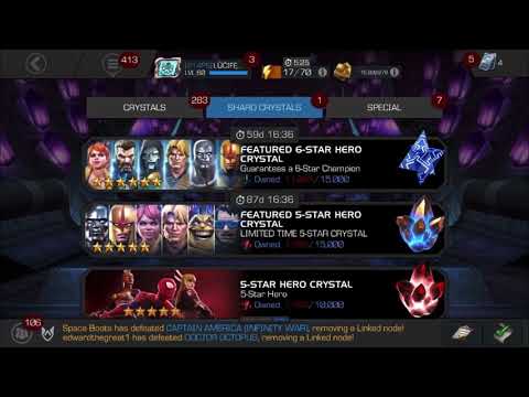 6 star crystal opening ! Finally something good. MCOC.