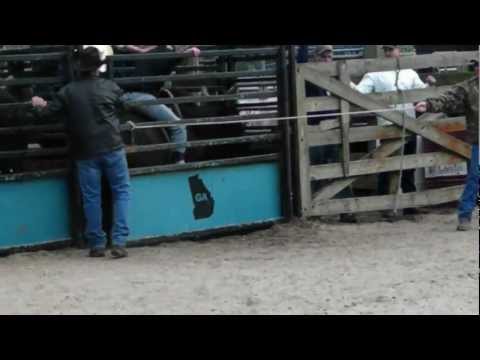 Josh at Terry Don West Bull riding school
