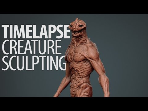 Time-Lapse Sculpting in ZBrush: Sea Monster by Darrell Abney