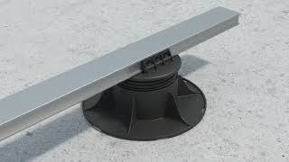 Rektifikační terč pod terasová prkna H 470-550  mm 