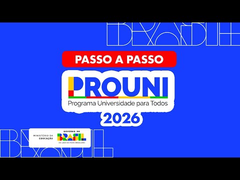 Tutorial - Como se inscrever no Prouni 2026?