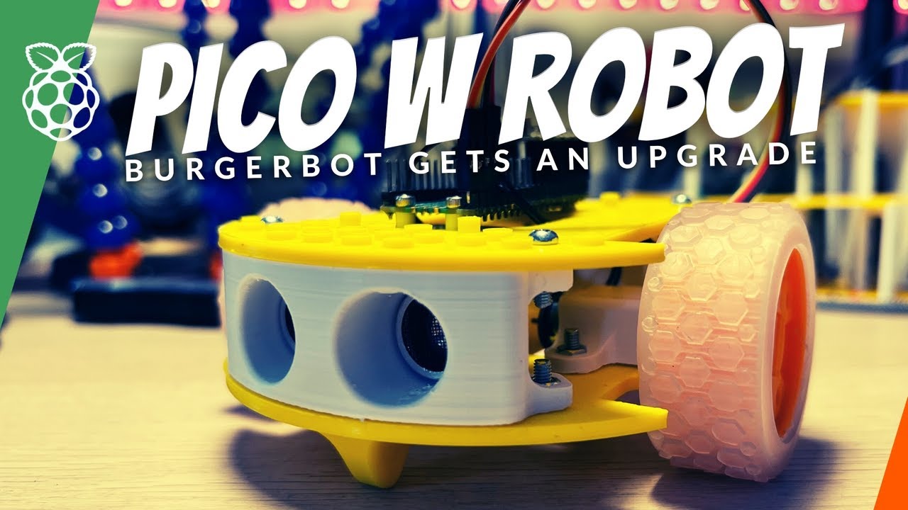Raspberry Pi Pico W Robot - Burgerbot gets an upgrade - YouTube
