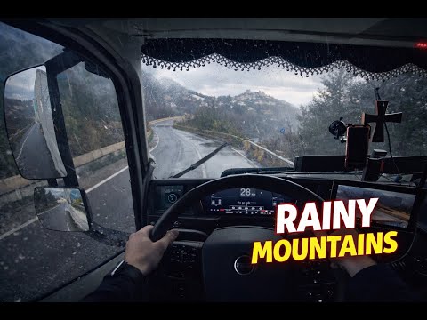 POV Truck Driving in the Rain | Volvo FH16 500 (2026) | Mountain Challenge