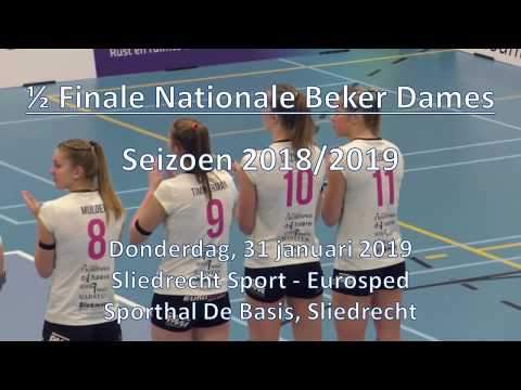 190131 Sliedrecht Sport Dames 1 - Eurosped Dames 1 (1/2 finale nationaal bekertoernooi)