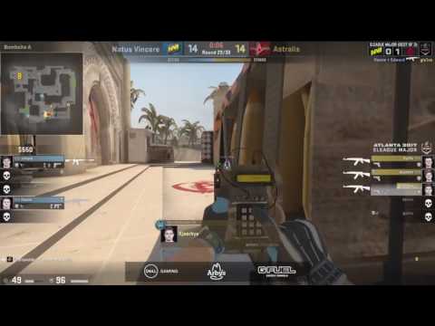 Na`Vi s1mple Clutches Game With 3 Seconds Left vs Astralis @ ELEAGUE MAJOR 2017