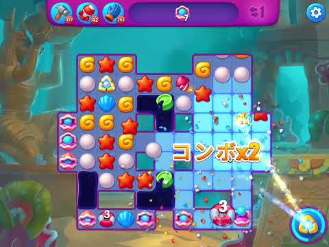 Fishdom Very Hard level 6158 no boosters フィッシュダム ベリーハード [Friend's]