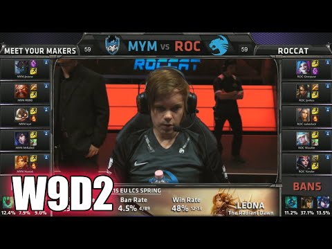 MeetYourMakers vs ROCCAT | S5 EU LCS Spring 2015 Week 9 Day 2 | MYM vs ROC W9D2G4 VOD 60FPS