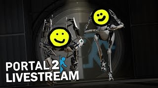 Portal 2 Co-op - ROUNDHEAD AND LONGBOI | TripleJump Live