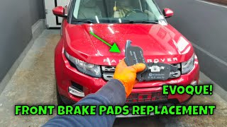 Front Brake Pads Replacement On RANGE ROVER EVOQUE!