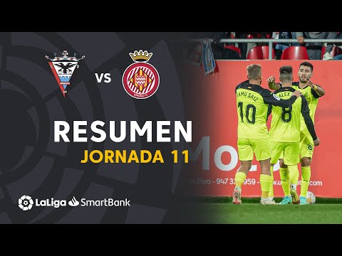 Resumen de CD Mirandés vs Girona FC (1-2)