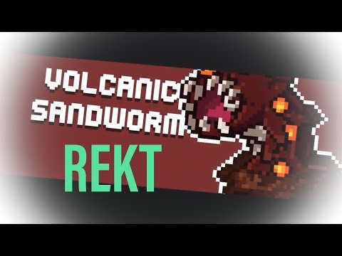 (Soul Knight) Beating 3-5 Boss:Volcanic Sandworm In 8 seconds!!! (World Record?)