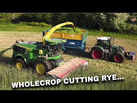 4Kᵁᴴᴰ May 2023: John Deere 9800i forager plus New Holland T7.225 and Fendt 828  718 in Suffolk