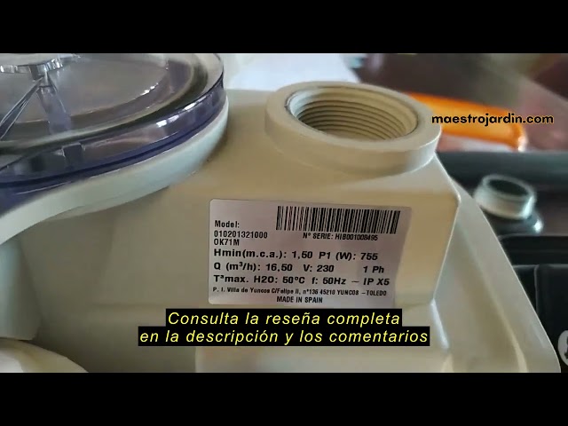 Vídeo relacionado con Kripsol Industrial OK100MB - Bomba piscina ondina 1 hp mono