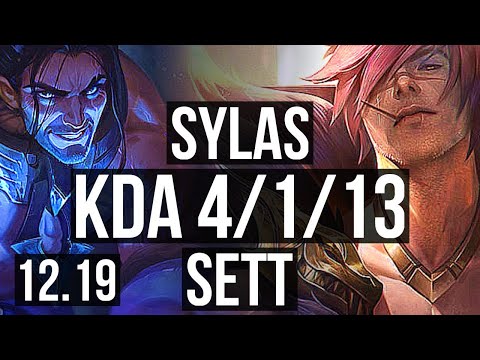 SYLAS vs SETT (MID) | 4/1/13, 66% winrate | EUW Grandmaster | 12.19