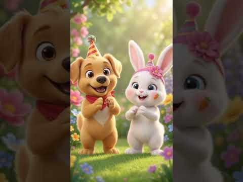 Salta y baila con el Perrito y la Conejita 🐰🐶 | Canción Infantil para Bailar y Aplaudir
