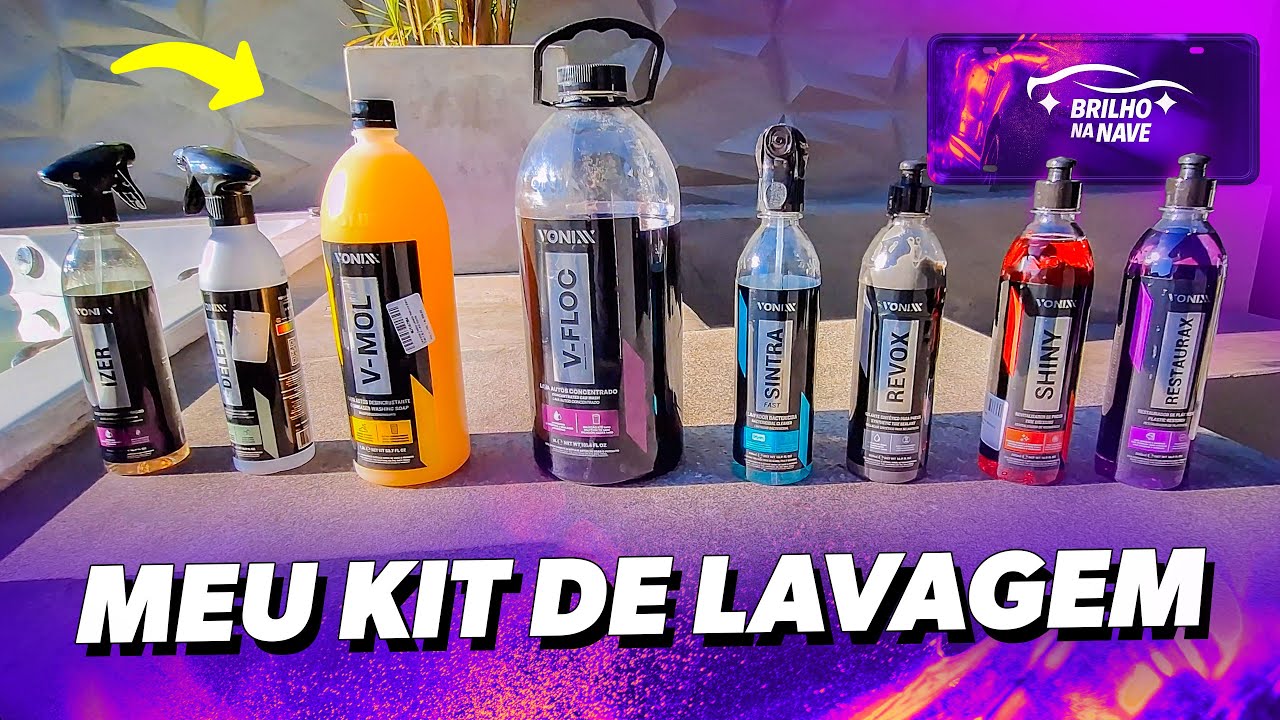 MEU KIT DE PRODUTOS VONIXX para lavar o Carro