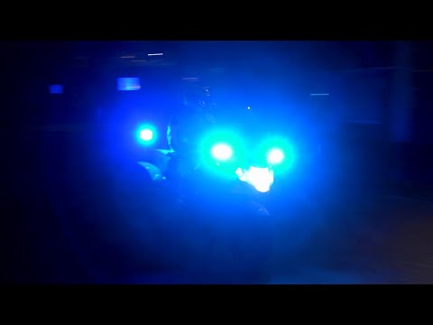 P1, Politiemotor naar melding in Leeuwarden
