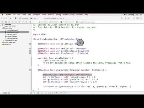 Debugging Color Maker Error 1 UIKit Fundamentals
