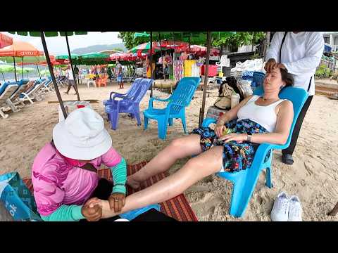 Extraordinary FOUR HANDS MASSAGE on a beach in Thailand 😌