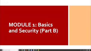 ETO Online Training Module 1 - Basics and Security Part B