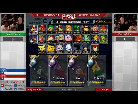 CFL Smackdown 190 Melee - Krudo + MrLz vs Gahtzu + Lad - Doubles WS