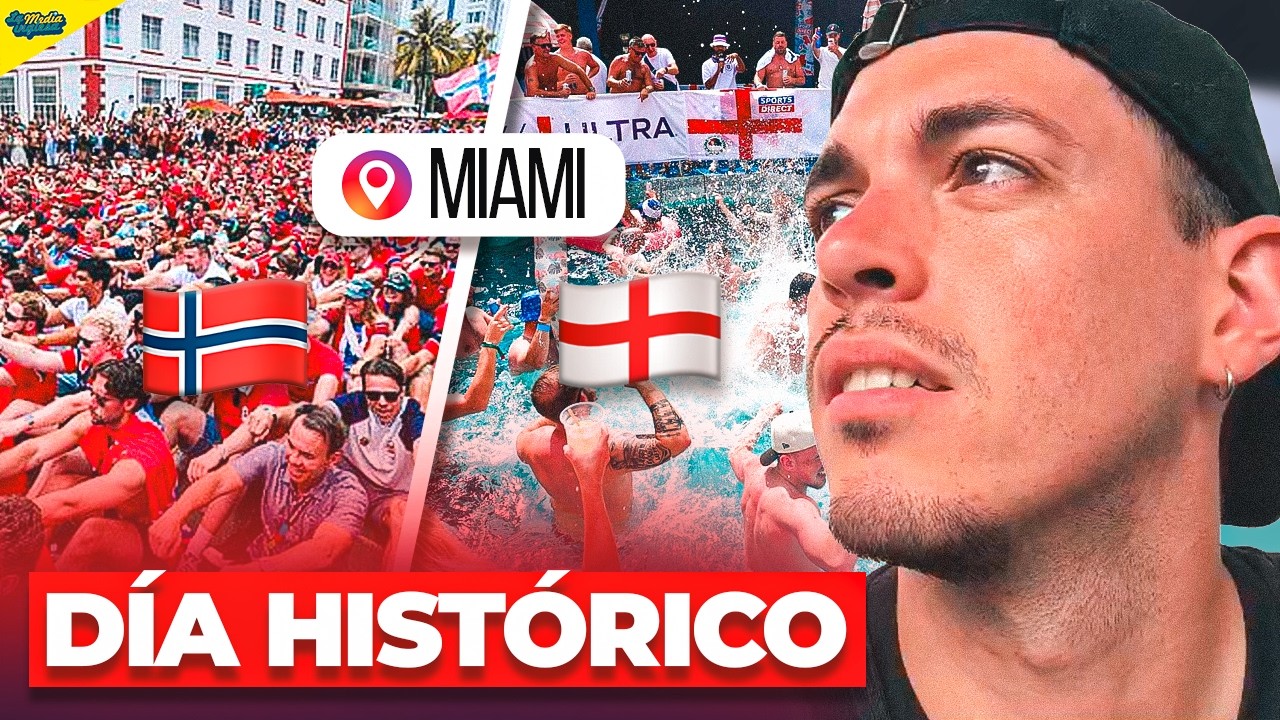 INVASIÓN VIKINGA E INGLESA EN MIAMI: ASÍ VIVIMOS LA LOCURA DEL NORUEGA-INGLATERRA EN EL MUNDIAL 2026