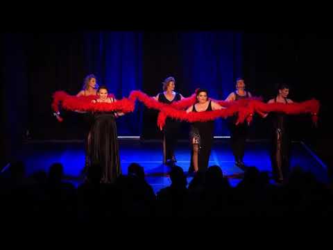 Beginner Burlesque students perform Night Train - The Bombshell Burlesque Academy