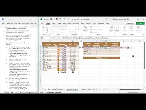 Excel Module 6 Sam Project A