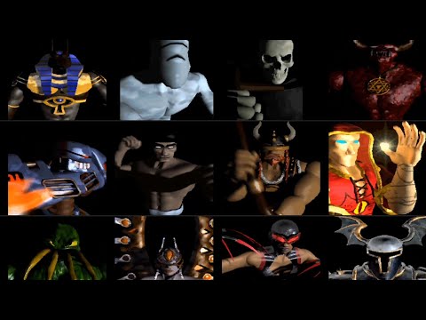 Pray For Death (1996 fighting game) - All Character Victory Animations (incl. Pain & Death)