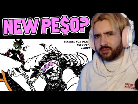 REACTION - PE$O PETE - MARKED FOR DEATH (OFFICIAL LYRIC VIDEO) [DEMON SLAYER]