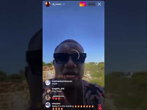 Dj tunez preview a new hot banger on Instagram live video, the song features wizkid & Alpha P