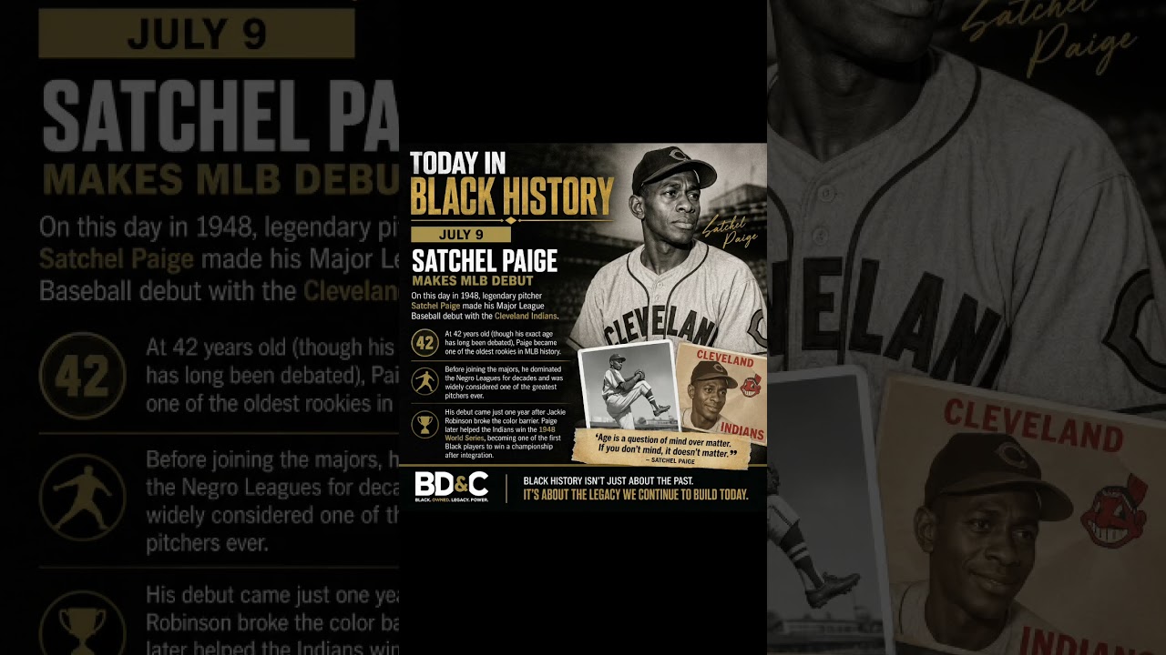 Today in Black History | Satchel Paige Makes MLB History | The Legend Who Changed Baseball