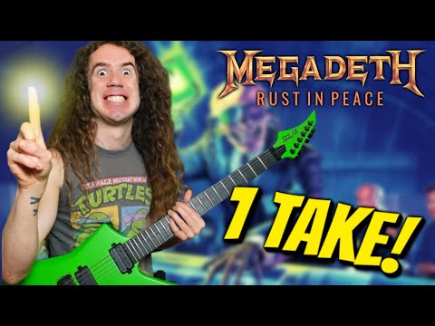 Playing The Entire RUST IN PEACE Album In 1 TAKE (With Solos)