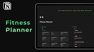 How to create a Notion workout & meal planner