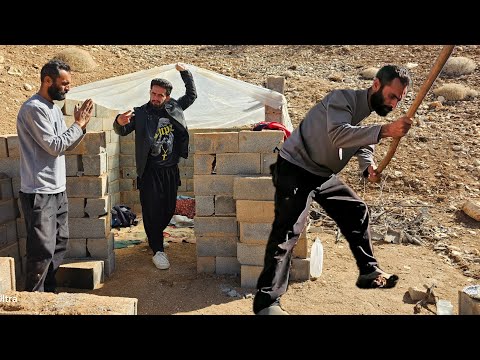 48-Hour Survival Challenge:Mustafa started building a cave after being warned!🔥⛏️