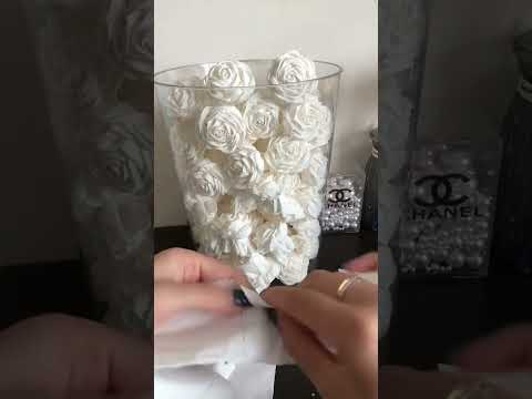 Handmade Tissue Flower #craft#diy