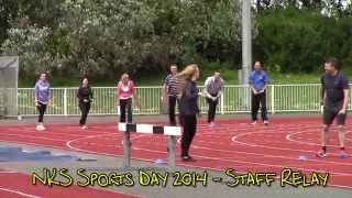 preview picture of video 'Sports Day Staff Relay 2014'