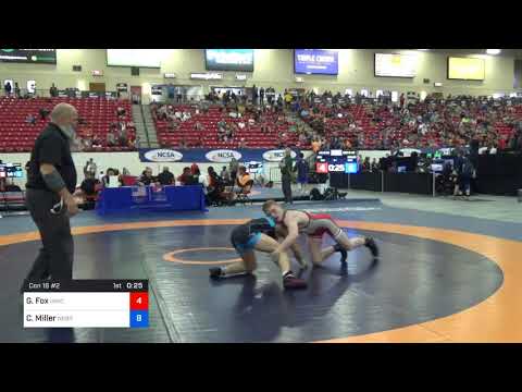 2018 Marine Corps US Open/UWW Junior Freestyle 61 Con 16 #2 - Gable Fox (IAWC) Vs. Christian Mille