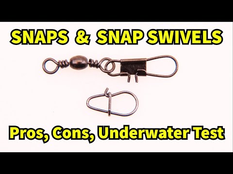Should you use snap swivels with fishing lures? Underwater lure test