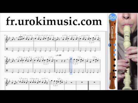 Comment Jouer de la Flute à bec (G.) Lukas Graham - 7 Years Tab Tablature Partie#2 um-i829