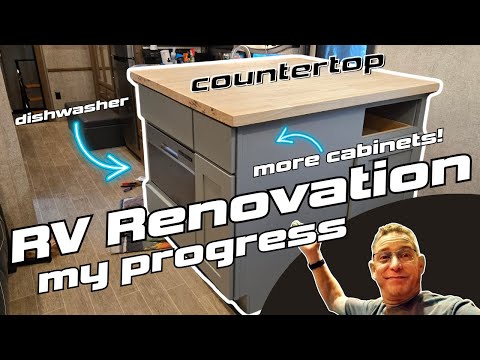 Creating a New RV COUNTERTOP and BAR TOP in our Motorhome