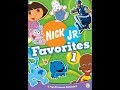 Opening To Nick Jr Favorites Volume 1 2005 DVD