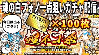 魂の白フォノ一点狙いガチャ配信【にゃんこ大戦争】【なかごえ大配信】【超ネコ祭】【白フォノ】