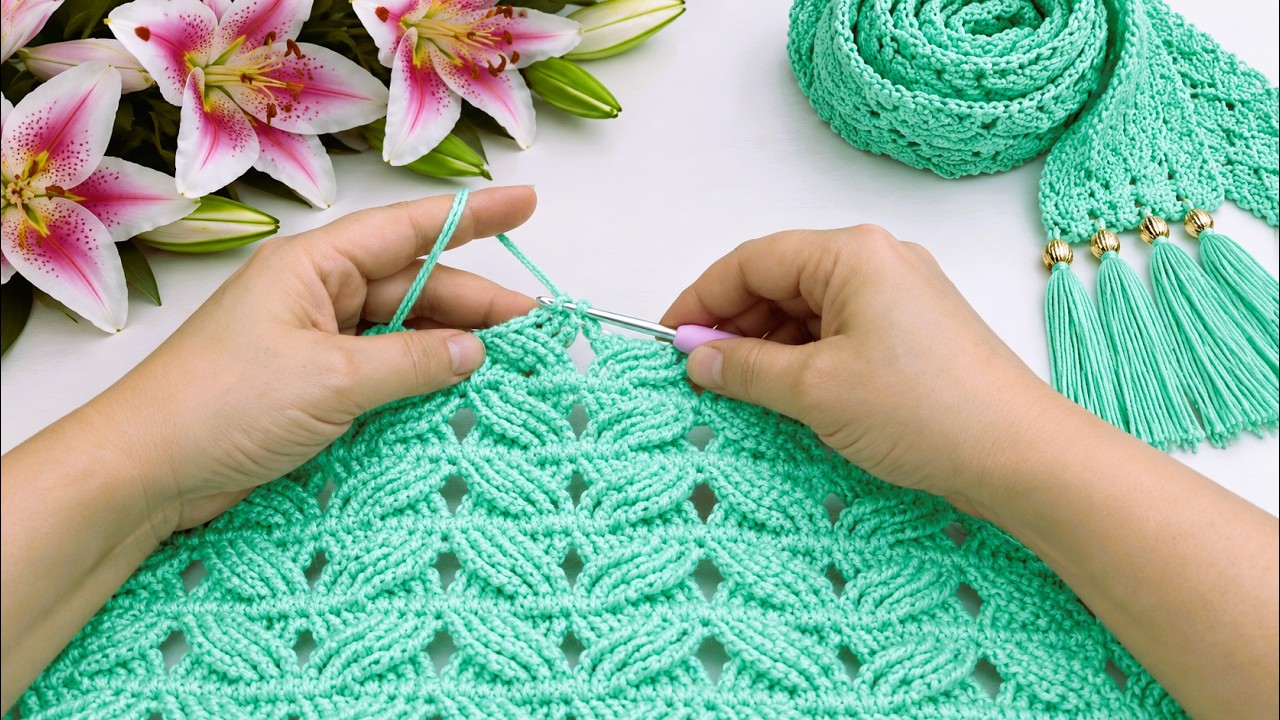 Step-by-step crochet tutorials: 👚blouse, 🧣scarf, and 🧥cardigan patterns #crochet #Tutorial